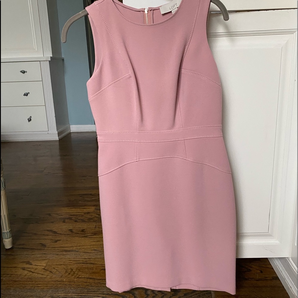 Ann Taylor Loft blush pink sleeveless dress